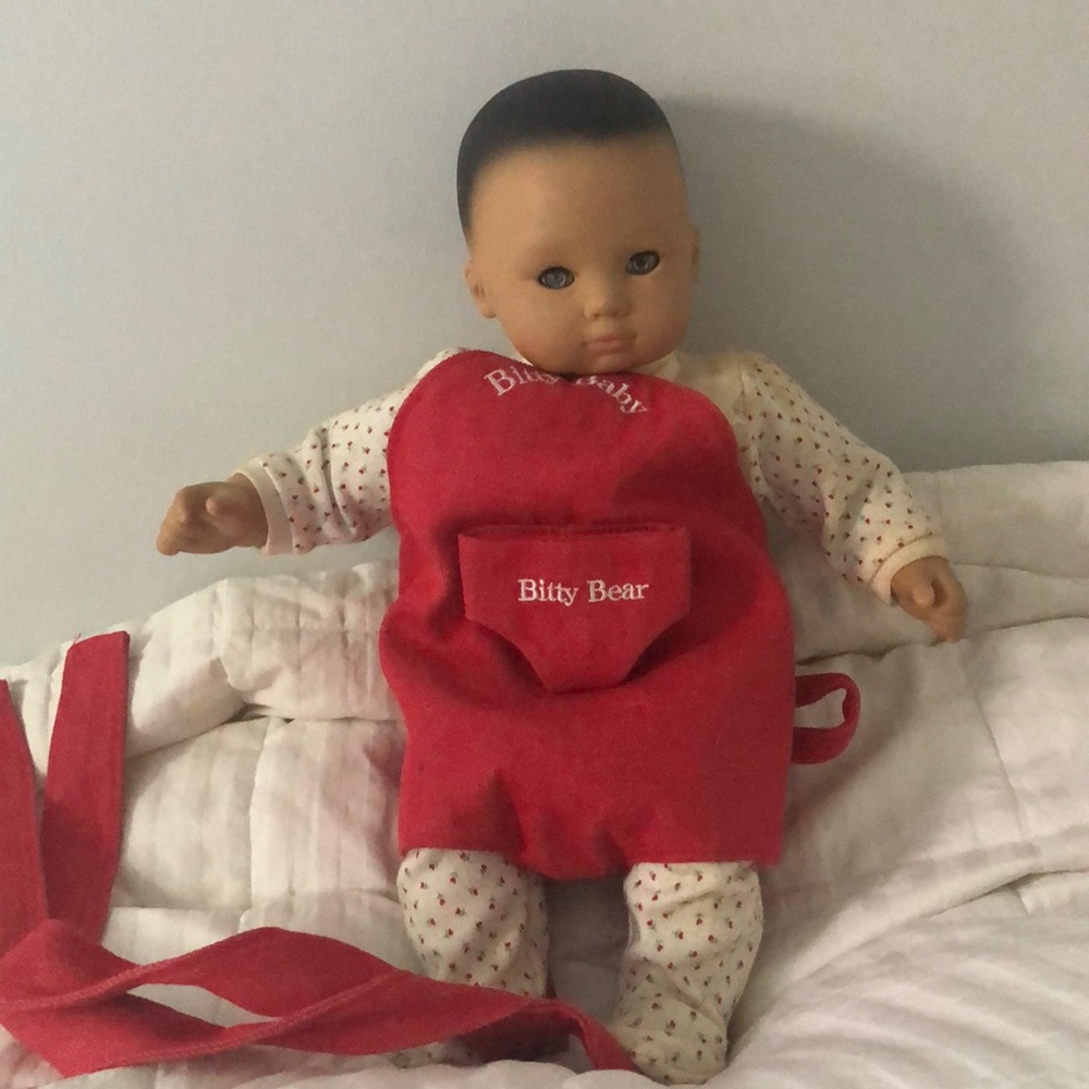 American Girl Bitty Baby with carrier